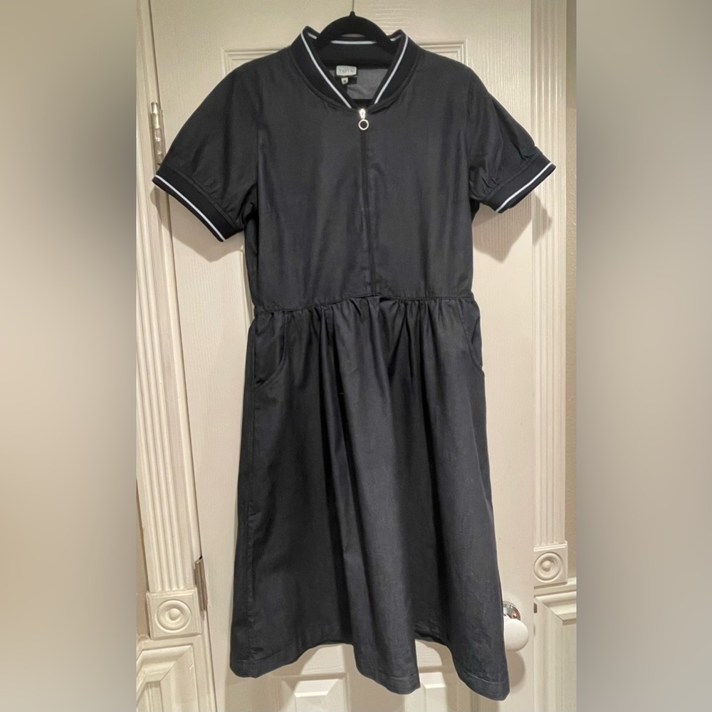 M dark blue ModCloth zipper dress NWOT